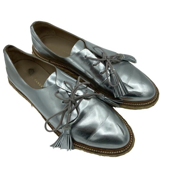 Loeffler Randall Callie mirror metallic shoe oxfords Revolve size 9 B - Picture 1 of 8